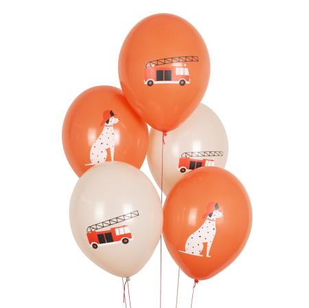 Feuerwehr Luftballons bunt
